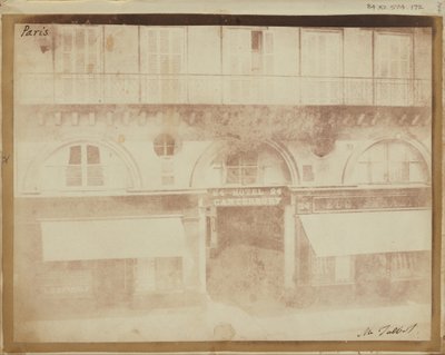 The Hotel Canterbury, Paris by William Henry Fox Talbot